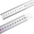 thumbnail image 1 of Stainless Steel Ruler Math Ruler with Inches and Centimeters Scale for Drawing, 1 of 15