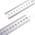 thumbnail image 1 of Stainless Steel Ruler Math Ruler with Inches and Centimeters Scale for Drawing, 1 of 15