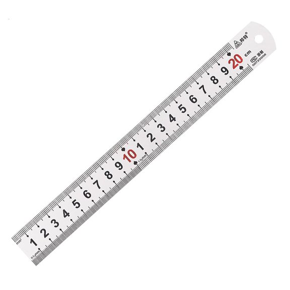 Ruler for w/ Metric & 20cm Stainless Steel Ruler Straight Metal Rulers for Measuring Tool
