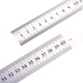 thumbnail image 1 of Stainless Steel Ruler with Inches Centimeters Scale Geometry Drafting Ruler, 1 of 15
