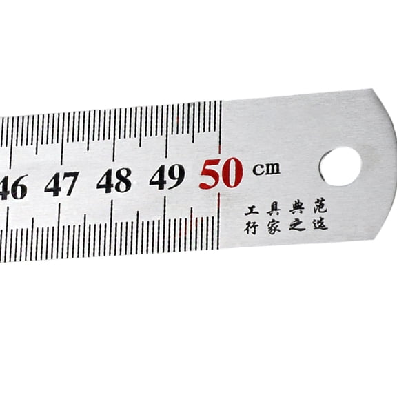 Stainless Steel Rulers Metal Precisions Rulers, Straight Edge Measuring Metal Rulers for Engineering Drawing