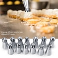thumbnail image 1 of Stainless Steel Russian Icing Piping Nozzles, DIY Baking,13 Pcs Russian Icing Piping Nozzles Tips Pastry Cake Buttercream DIY Decor Baking Tool, 1 of 7