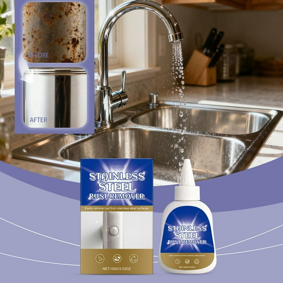 Stainless Steel Rust Remover Rapidly Dissolves Rust Restores Shine Prevents Oxidation Protects Stainless Steel And Multiple Materials From Oxidation 100ml
