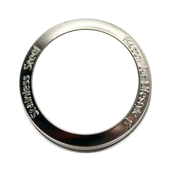 Stainless Steel Rust Resistant Bands / Rings for Mason Jars 5 Pack, Regular Mouth