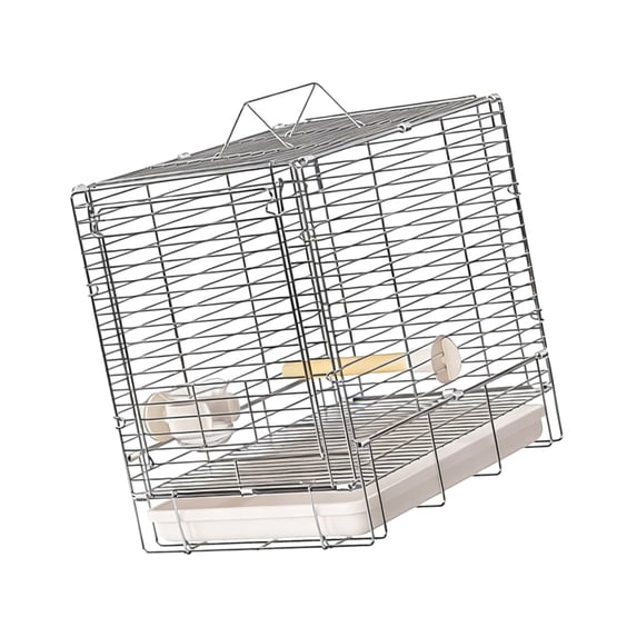 Stainless Steel Rustproof Folding Bird Cage Transportation Portable Cage Compacts For Travel And Home Use