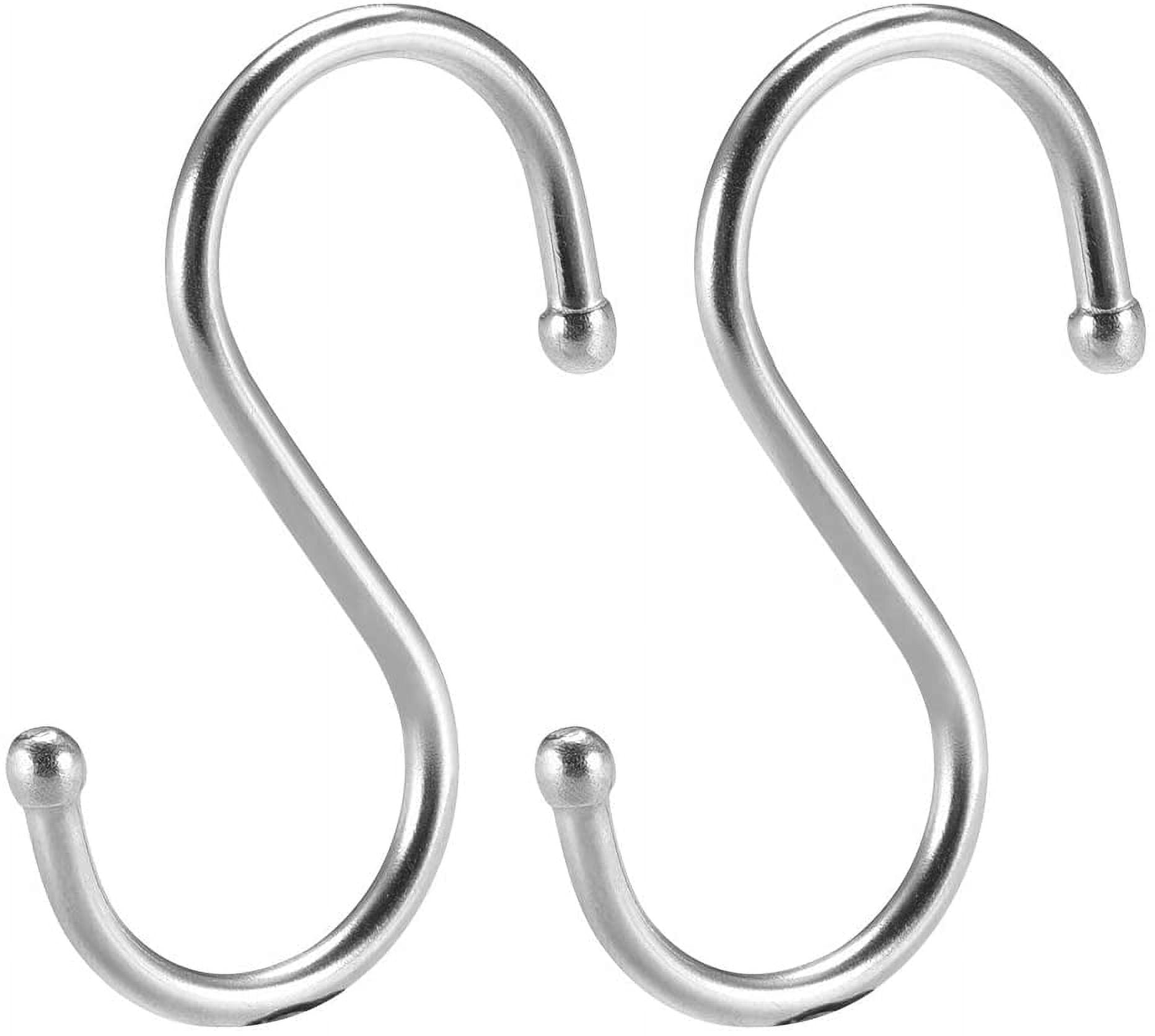 Stainless Steel S Hooks 2" S Shaped Hook Hangers for Kitchen Bathroom