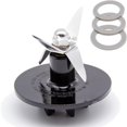 thumbnail image 1 of Stainless Steel SPB-456-2 Black Blender Cutting with 3 Rubber Sealing Gasket Seal O-ring Assembly, Fit for Blenders BFP-703/BFP-10/SPB-7/BFP703B/BFP-703CH/SPB7/SPB-7BK/CB8/CB9/BFP-703, 1 of 5