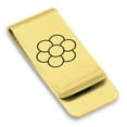 thumbnail image 1 of Stainless Steel Sacred Geometry Egg of Life Classic Slim Money Clip Credit Card Holder, 1 of 2