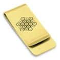 thumbnail image 1 of Stainless Steel Sacred Geometry Fruit of Life Classic Slim Money Clip Credit Card Holder, 1 of 2