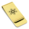 thumbnail image 1 of Stainless Steel Sacred Geometry Metatron's Cube Classic Slim Money Clip Credit Card Holder, 1 of 2