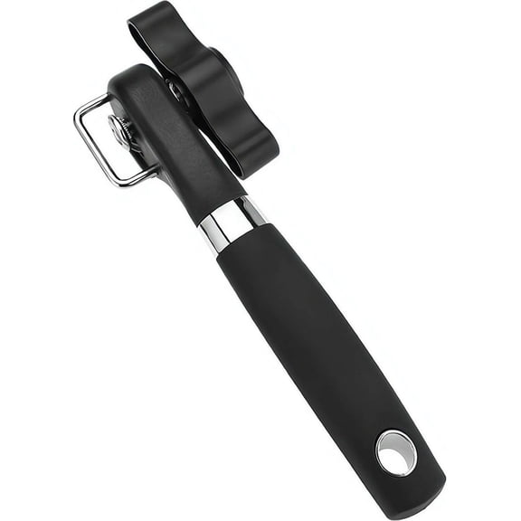 Stainless Steel Safe Cut Can Opener Manual, Upgraded Ergonomic Anti Slip Grips Handle Design, Side Cut Bottle Openers Household Tools Kitchen Accessories(M)