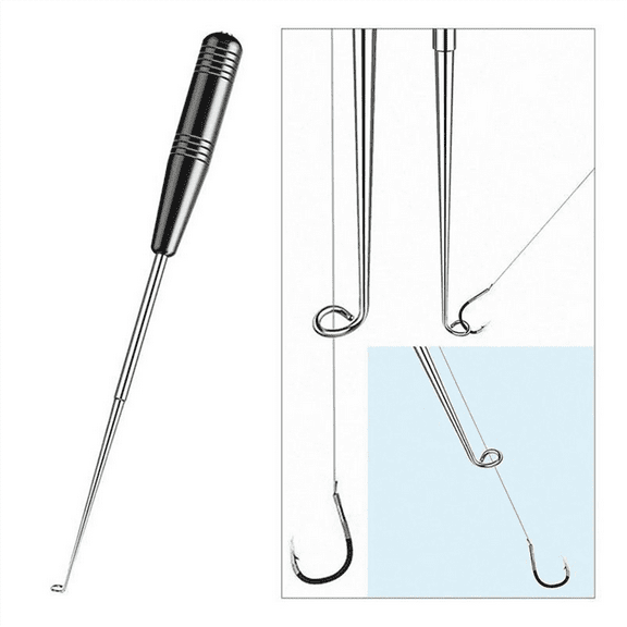 Stainless Steel Safety Extractor Fishing Hook Detacher Remover Rapid Decoupling Device for Fishing Tools Blue