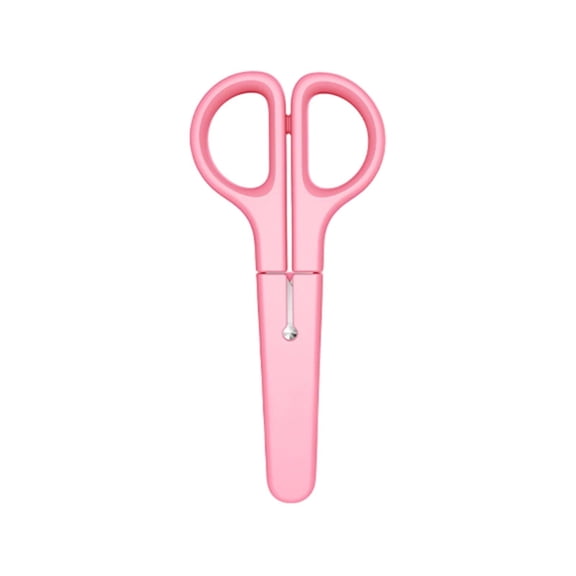 Stainless Steel Safety Scissors with Blunt Tip and Protective Cover for Arts, Crafts, Home Use, and Daily Activities