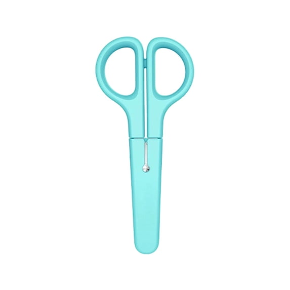 Stainless Steel Safety Scissors with Blunt Tip and Protective Cover for Arts, Crafts, Home Use, and Daily Activities