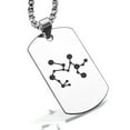 thumbnail image 1 of Stainless Steel Sagittarius (Centaur Archer) Astrology Constellation Dog Tag Pendant Necklace, 1 of 3