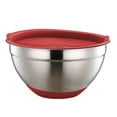 thumbnail image 1 of Stainless Steel Salad Bowl with Silicone Bottom Lid Cooking Baking Home Kitchen, 1 of 10