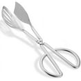 thumbnail image 1 of Stainless Steel Salad Serving Tongs, Heat Resistant, 10.5 Inch, Elegant Polished Surface, Easy One-Handed Use, Dishwasher Safe, 1 of 7
