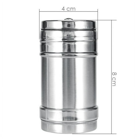 Stainless Steel Salt Pepper Shaker Portable Home Travel Seasoning Shaker