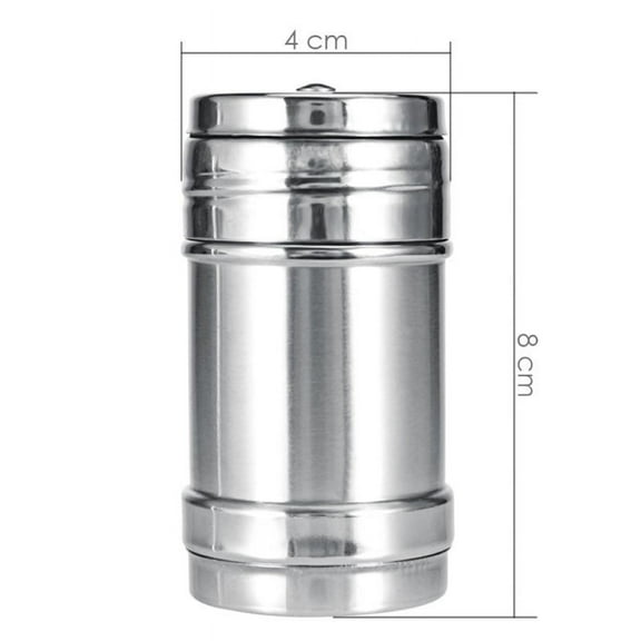 Stainless Steel Salt Pepper Shaker Portable Home Travel Seasoning Shaker