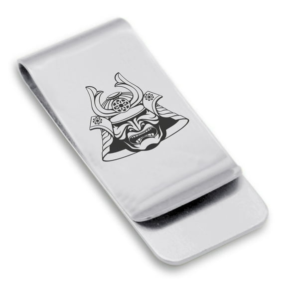 Stainless Steel Samurai Warrior Champion Classic Slim Money Clip Credit Card Holder