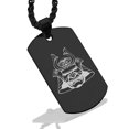 thumbnail image 1 of Stainless Steel Samurai Warrior Champion Dog Tag Pendant Necklace, 1 of 3