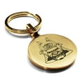 thumbnail image 1 of Stainless Steel Samurai Warrior Champion Round Medallion Keychain Circle Ring, 1 of 2