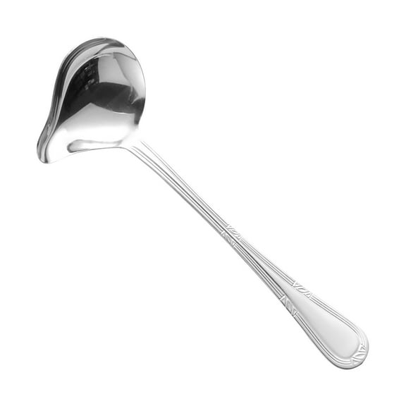 Stainless Steel Sauce Spoon, Small Drizzle & Soup Ladle, Precise Gravy Sauce Ladle, Dessert & Condiment Scooping Tool, Ideal for Home Cooking, Gravy Serving & Dessert Prep, 1Pc(Silver,8x2.8")