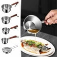 thumbnail image 1 of Stainless Steel Saucepan under $5! kkbbma 304 Stainless Steel Small Oil Pot, 3-Layer Thickened Sauce Pan, Mini Deep Fryer for Kitchen, Splashing Oil Heating Pot, Cooking Warmer Pot, 1 of 9