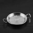 thumbnail image 1 of Stainless Steel Saucepan Dry Pots Home Cooking Seafood Rice Pot Paella Pan Picnic Snack Plates Cookware With Handle For Kitchen, 1 of 9