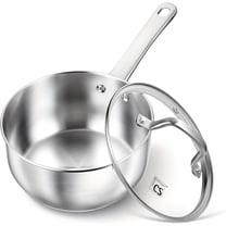 FANRUINA Stainless Steel Saucepan Set 1 2 4 QT Induction Compatible Oven Safe For Cooking