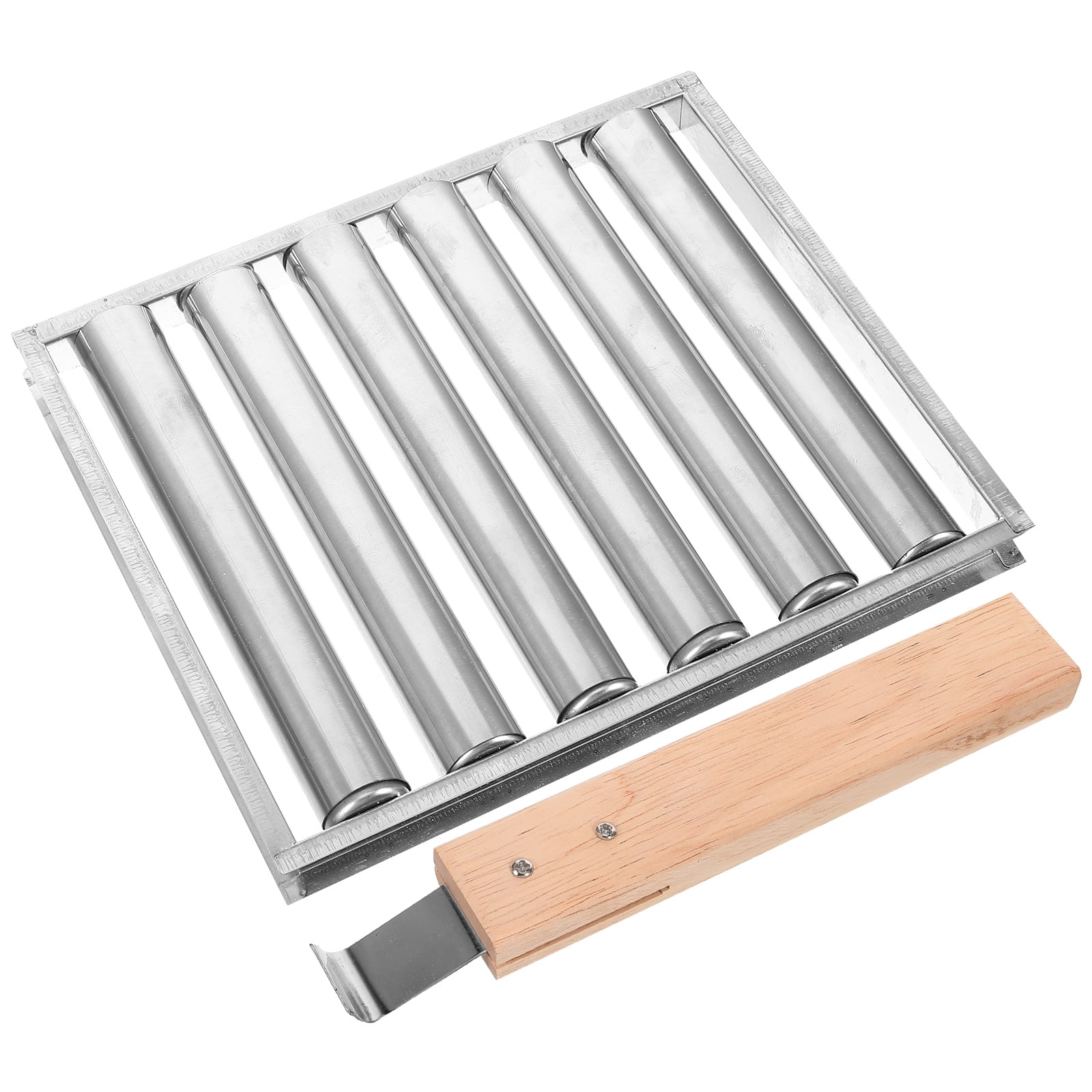 Stainless Steel Sausage Roller Rack Camping Grill Barbecue Hot Dog
