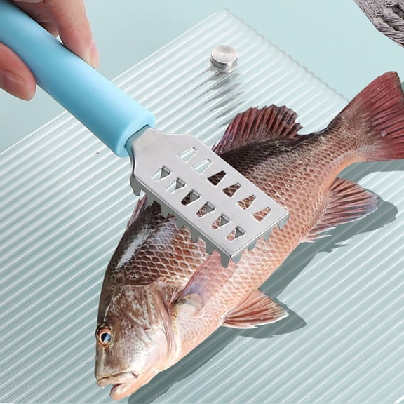 Stainless Steel Scale Scraper Tool Efficient Kitchen Scraper Brush for Home Chefs and Seafood Cleaning Tasks with Durable Ergonomic Handle Design