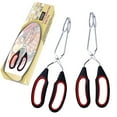 thumbnail image 1 of Stainless Steel Scissor Tongs With Silicone Handle Great For Kitchen Food Cooking Baking Barbecue BBQ Grilling 9 ÃÂ½ Inch (2 Pieces), 1 of 6