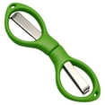 thumbnail image 1 of Stainless Steel Scissors, Anti-Rust Folding Scissors, Portable Mini Travel Scissors Foldable Pocket Scissors Badge Small Scissors,Glasses-Shaped Mini Shear for Home and Travel Use(Green), 1 of 9