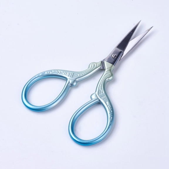 Stainless Steel Scissors Embroidery Scissors Sewing Scissors Blue 9.4x4.75x0.5cm