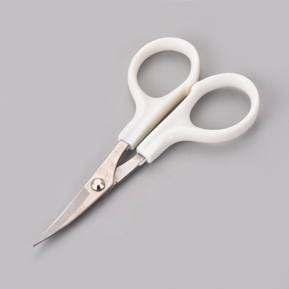 Stainless Steel Scissors Embroidery Scissors Sewing Scissors White 102.5x52.5x6.5mm