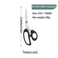 thumbnail image 1 of Stainless Steel Scissors Heavy Duty Large Sharp Blade for Fabric Leather Cutting - Multipurpose Shears for Sewing Office Home Craft Paper Packaging,1PC, 1 of 8