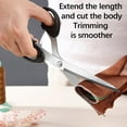 thumbnail image 1 of Stainless Steel Scissors Heavy Duty Large Sharp Blade for Fabric Leather Cutting - Multipurpose Shears for Sewing Office Home Craft Paper Packaging,1PC, 1 of 8