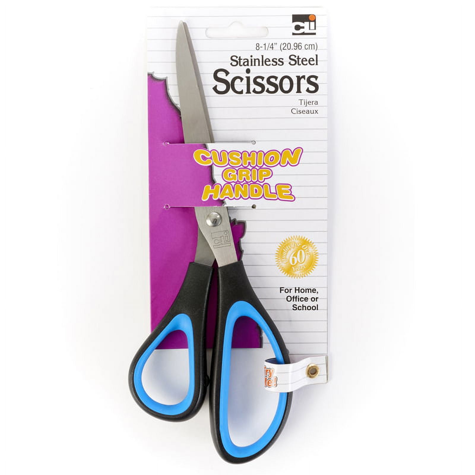 4 Heavy Duty Scissors 8 Sharp Stainless Steel Blade Cushion Grip Handle  Precise, 1 - Ralphs