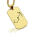 thumbnail image 1 of Stainless Steel Scorpio (Scorpion) Astrology Constellation Dog Tag Pendant Necklace, 1 of 3