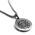thumbnail image 1 of Stainless Steel Scorpio Zodiac (Scorpion) Round Medallion Pendant Necklace, 1 of 3