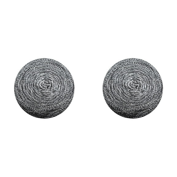 Stainless Steel Scourers TASTAN 12Cm Stainless Steel Scouring Pad (2-Pack) - Dual Kitchen Scrubbers for Effective Removal of Burnt Food & Grease | Long-Lasting Utility, Steel Wool Scrubbers, Silver