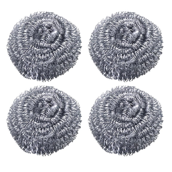Stainless Steel Scouring Pad - Circular Design, Ergonomic Grip, Rust-Resistant - for Kitchen, Bathroom & Grease Removal
