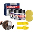 thumbnail image 1 of Stainless Steel Scratch Eraser, Stainless Steel Scratch Remover & Cleaner for Appliances- 2026 Nano-Technology Polishing Paste Clean Wax for Refrigerator, Dishwasher, Oven, Sink (2PC), 1 of 7