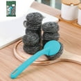 thumbnail image 1 of Stainless Steel Scrubber Balls | 21-Piece Kitchen Cleaning Set with Detachable Handle | Pot & Pan Scrubbers for Cookware & Countertops, 1 of 9