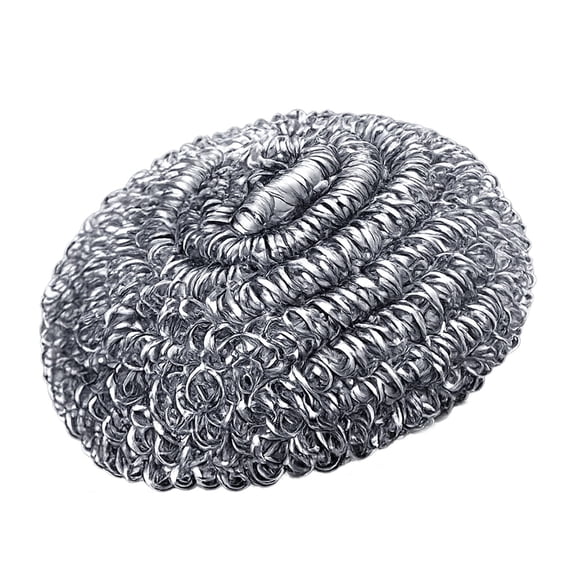 Stainless Steel Scrubber, Heavy Duty Steel Wool Scouring Pad for Kitchen, Non Rust Scrub Sponge for Pots, Pans, Grill, Oven, Cookware & Utensils, Long Lasting Cleaning Pad (1 Pack)