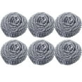 thumbnail image 1 of Stainless Steel Scrubber Scrubbing Scouring Pad Sponges Clean Pot Pan and Steel Wool for Kitchen Bathroom, 1 of 7