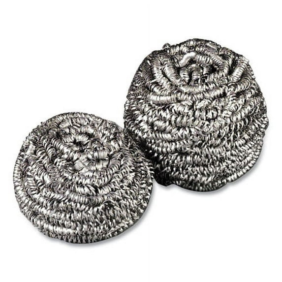 Stainless Steel Scrubber, Silver | Bundle of 10 Each