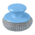 thumbnail image 1 of Stainless Steel Scrubbers with Handle for Kitchen and Bathroom,Heavy Duty Scouring Pads for Pots,Pans,Sink,Grill,Oven,Cleaning Pads for Dishes and Surfaces,Metal Scrubber,Kitchen Cleaning,Blue,1PC, 1 of 8