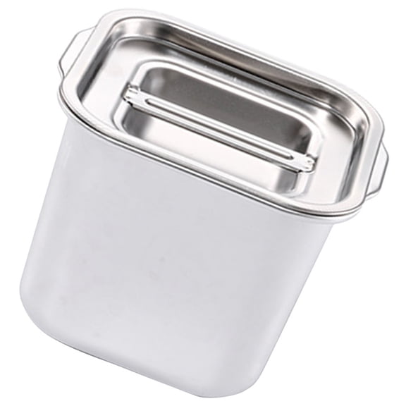 Stainless Steel Spice Jar Condiment Canister Kitchen Container with Lid
